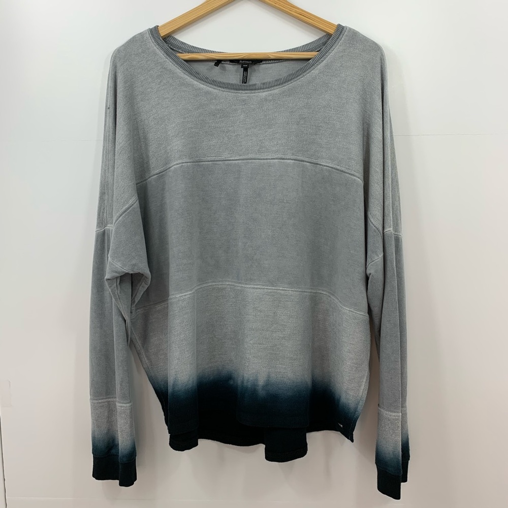 Buffalo David Bitton Gray Ombré Long Sleeve Top M